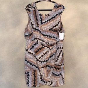 NWT Jessica Simpson 18W abstract dress